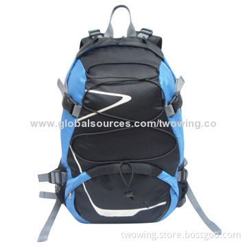 Hiking Backpack with Functional Hip Belt and Embossed Back System & 420D Nylon Fabric